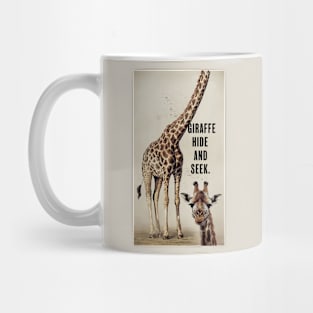 Giraffe hide and seek Mug